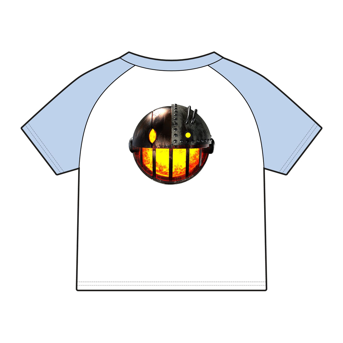 Cranked Up Micro Rib Raglan Baby Tee