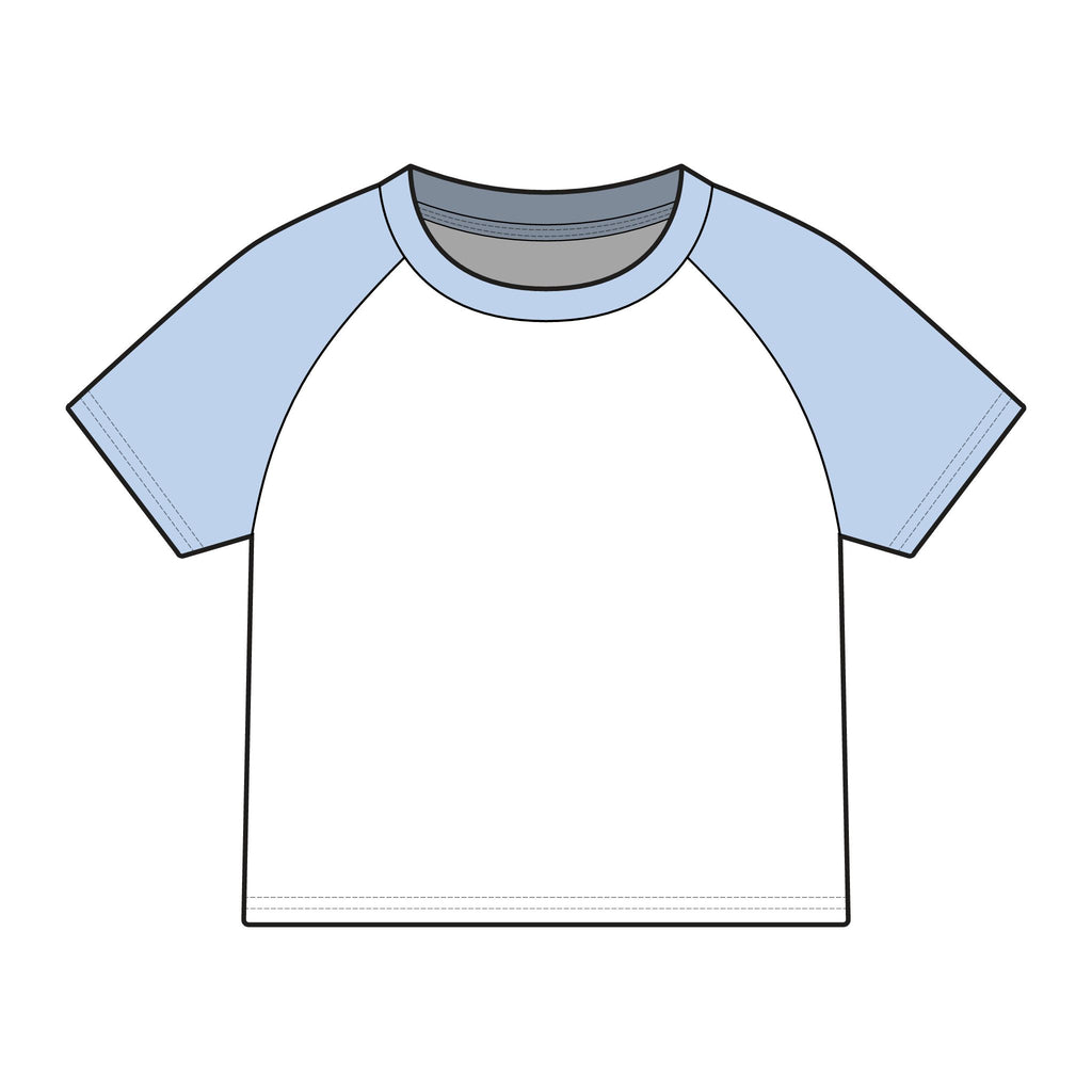 Cranked Up Micro Rib Raglan Baby Tee