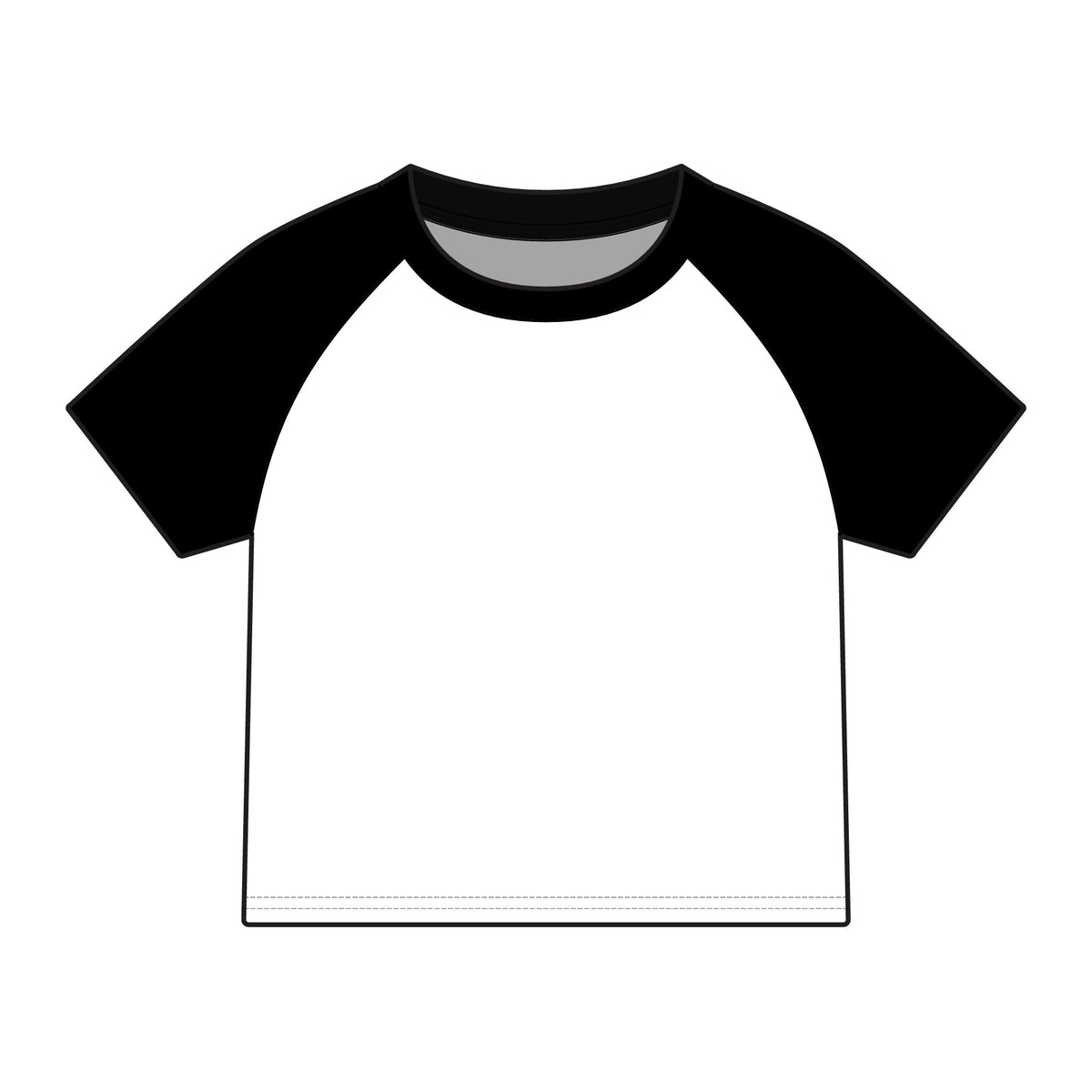 Cranked Up Micro Rib Raglan Baby Tee