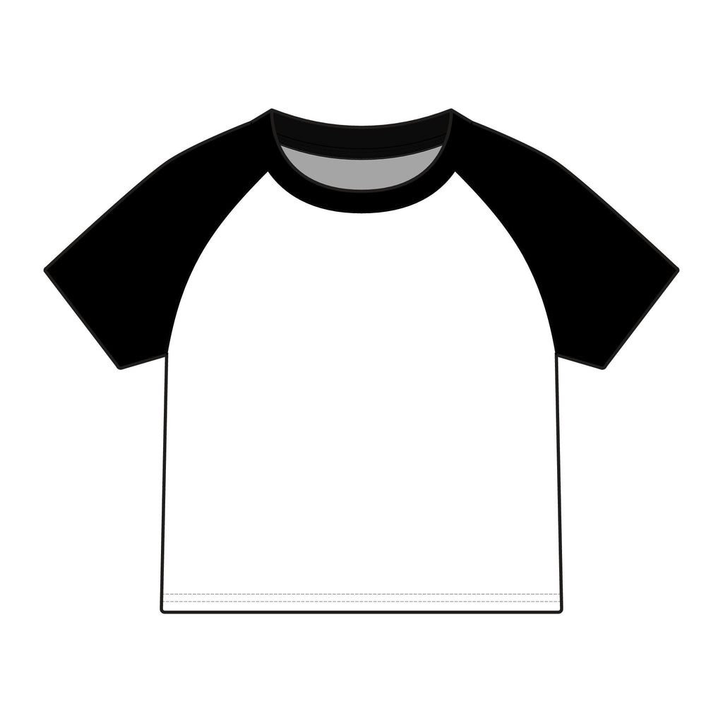 Cranked Up Micro Rib Raglan Baby Tee