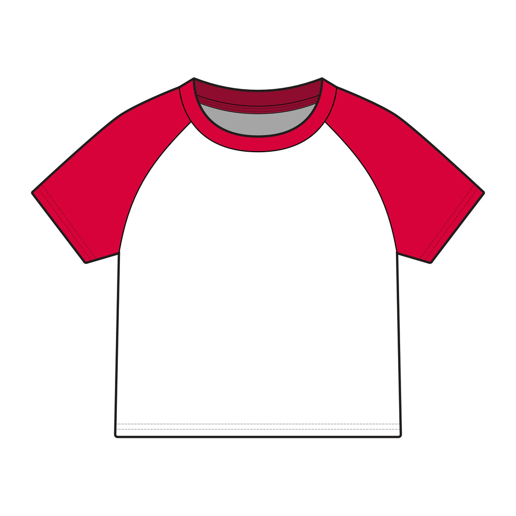 Cranked Up Micro Rib Raglan Baby Tee