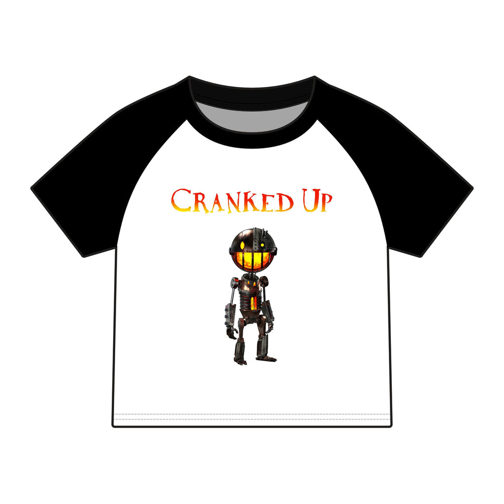 Cranked Up Micro Rib Raglan Baby Tee