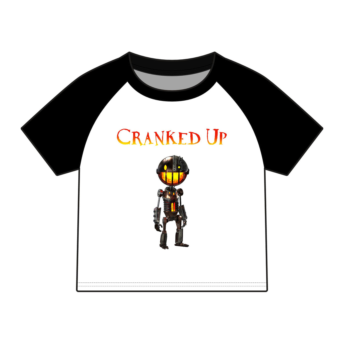 Cranked Up Micro Rib Raglan Baby Tee