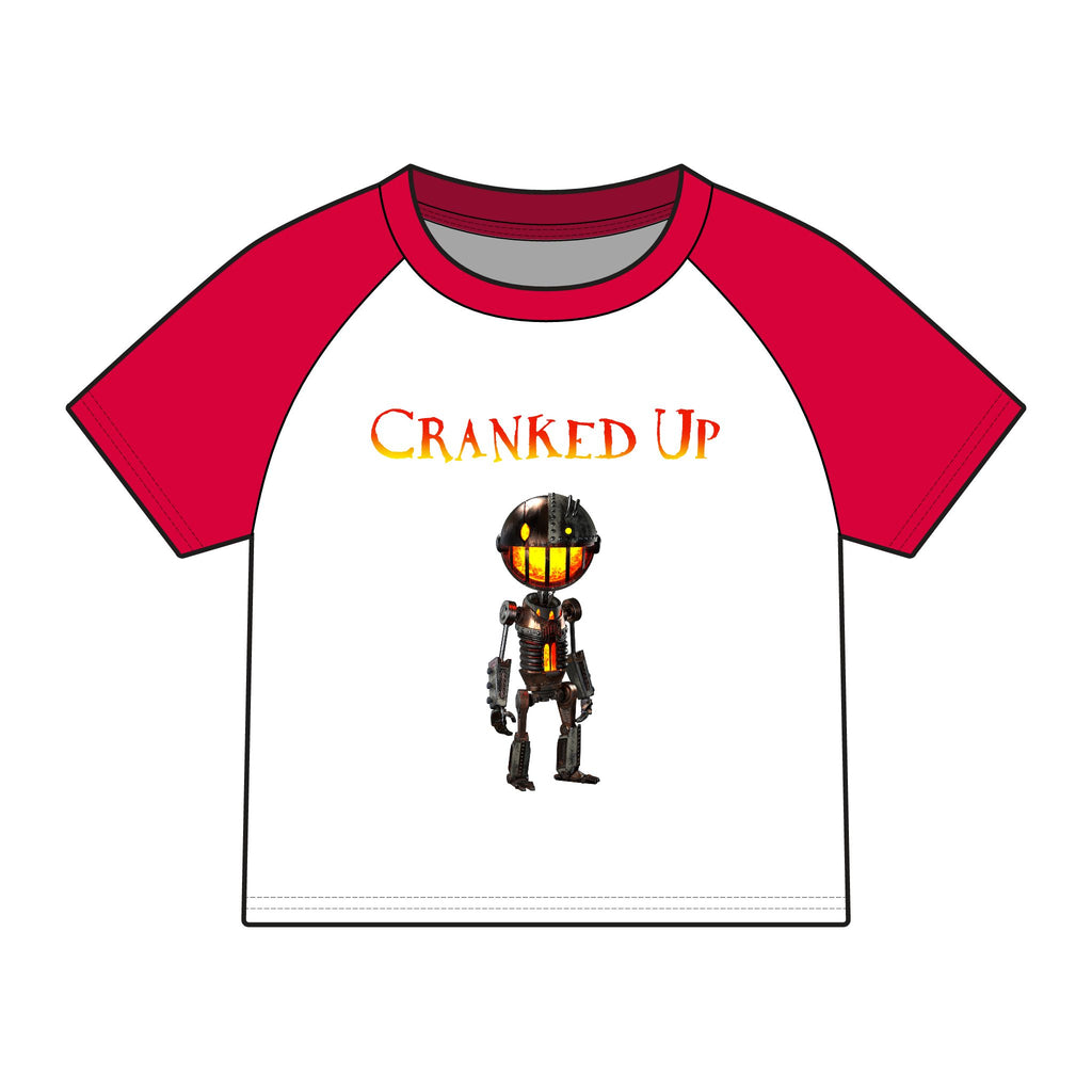 Cranked Up Micro Rib Raglan Baby Tee